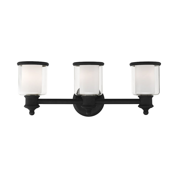 Livex Middlebush Bath Vanity, Clear/Opal