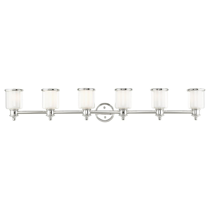 Livex Middlebush Bath Vanity, Clear/Opal