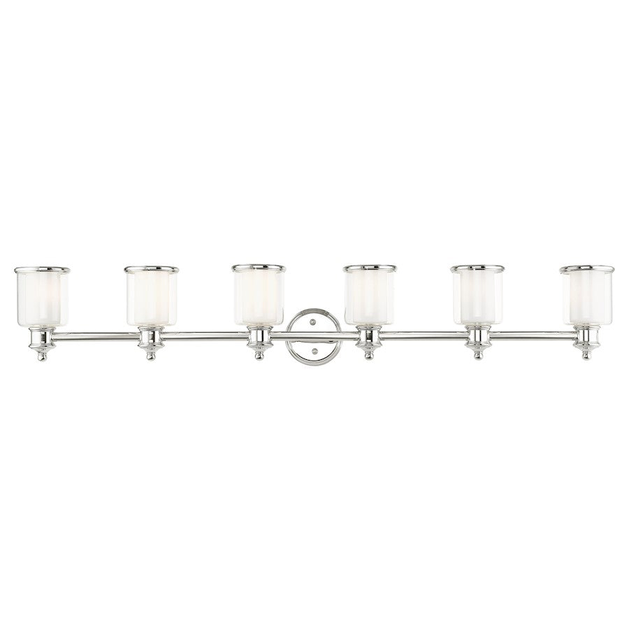 Livex Middlebush Bath Vanity, Clear/Opal
