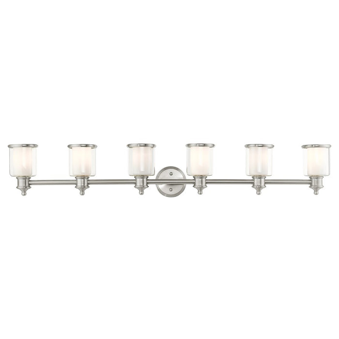 Livex Middlebush Bath Vanity, Clear/Opal