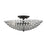 Livex Cassandra Semi Flush Mount, Black