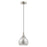 Livex Lighting Art Glass 1 Light Mini Pendant, Smoke