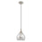 Livex Lighting Art Glass 1 Light Mini Pendant, Smoke