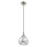 Livex Lighting Art Glass 1 Light Mini Pendant, Smoke