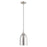 Livex Lighting Art Glass 1 Light Mini Pendant, Nickel