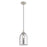 Livex Lighting Art Glass 1 Light Mini Pendant, Nickel