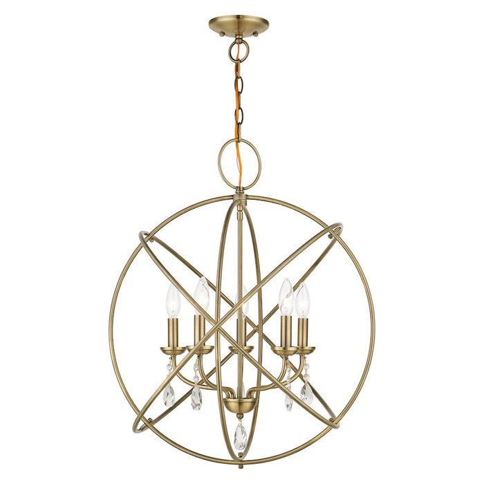 Livex Aria 5 Light Chandelier