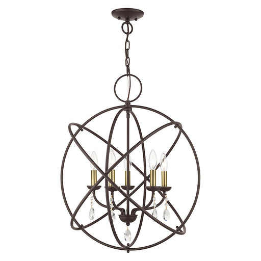 Livex Aria 5 Light Chandelier