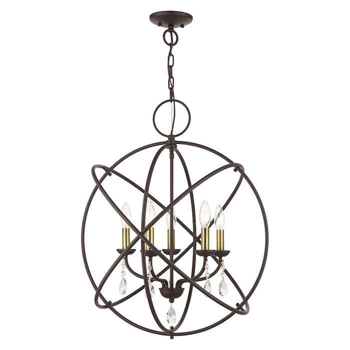 Livex Aria 5 Light Chandelier