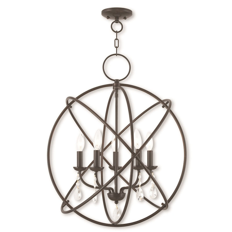 Livex Aria 5 Light Chandelier