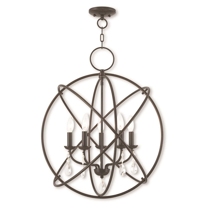 Livex Aria 5 Light Chandelier