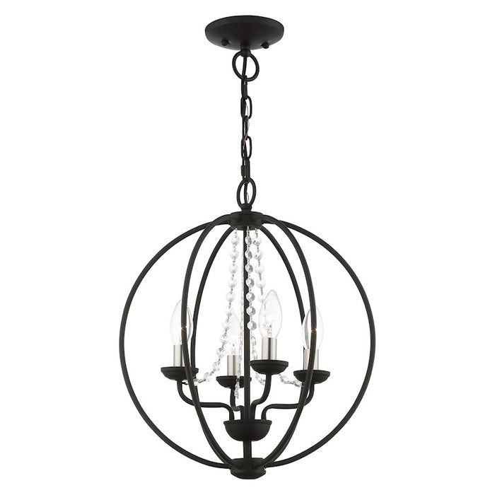 Livex Arabella 4 Light Globe Chandelier/Semi-Flush Mount