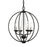 Livex Arabella 4 Light Globe Chandelier/Semi-Flush Mount