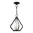 Livex Prism Convertible Semi Flush/Pendant, Black/Nickel Cluster