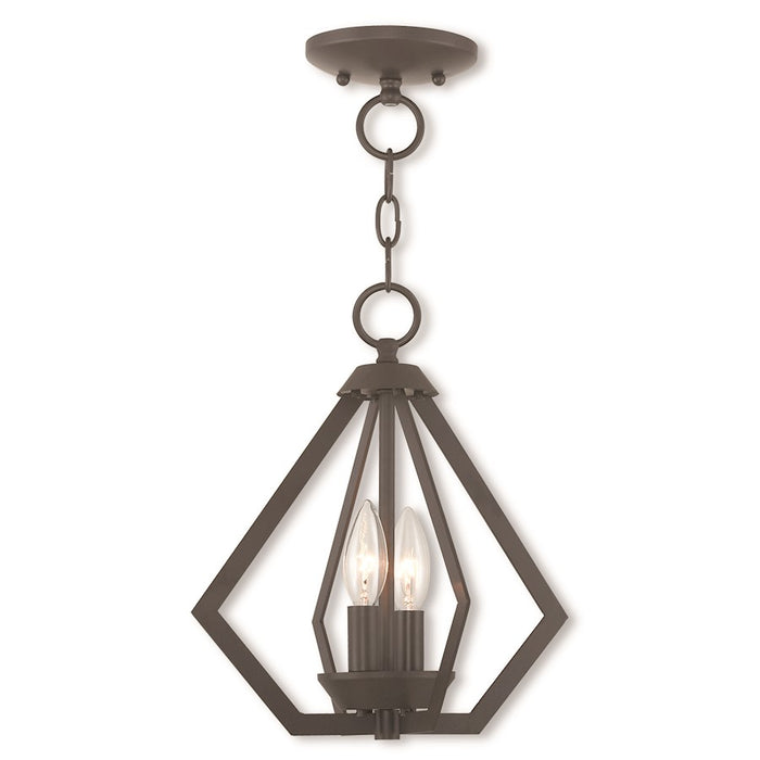 Livex Prism Convertible Mini Chandelier/Ceiling Mount