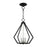 Livex Prism Convertible Semi Flush/Pendant, Black/Nickel Cluster