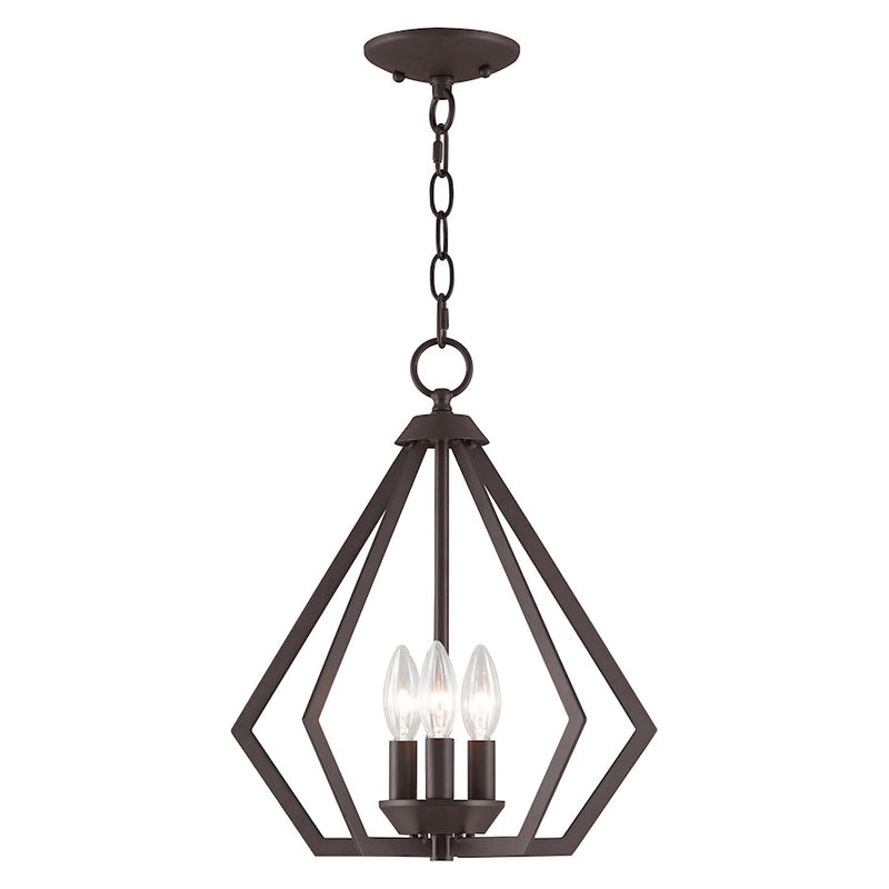 Livex Prism Convertible Mini Chandelier/Ceiling Mount