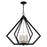 Livex Prism 6 Light Chandelier, Black with Brushed Nickel Cluster