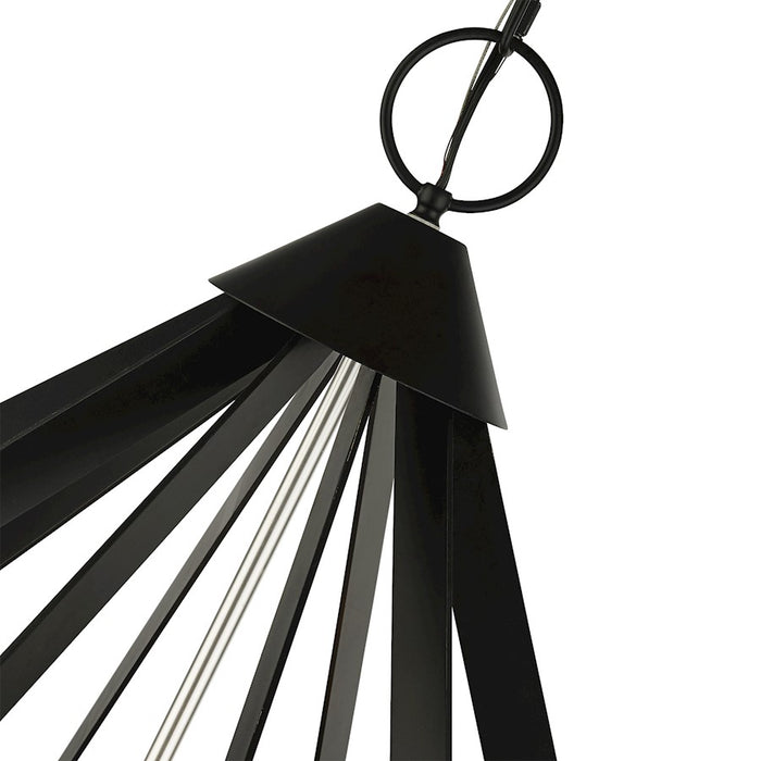 Livex Prism 15 Light Foyer Chandelier, Black