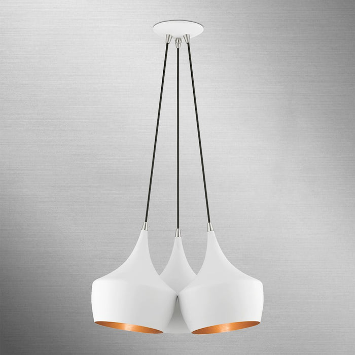 Livex Waldorf 3 Light Cluster Pendant