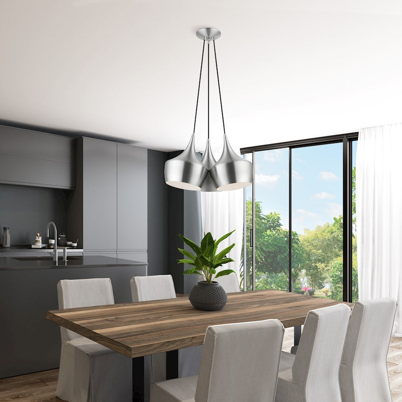 Livex Waldorf 3 Light Cluster Pendant