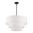Livex Manorwood 5Lt Med. Pendant Chandelier, Bronze/White/White