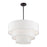 Livex Manorwood 5Lt Med. Pendant Chandelier, Bronze/White/White