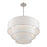 Livex Manorwood 5Lt Med. Pendant Chandelier, Nickel/White/White