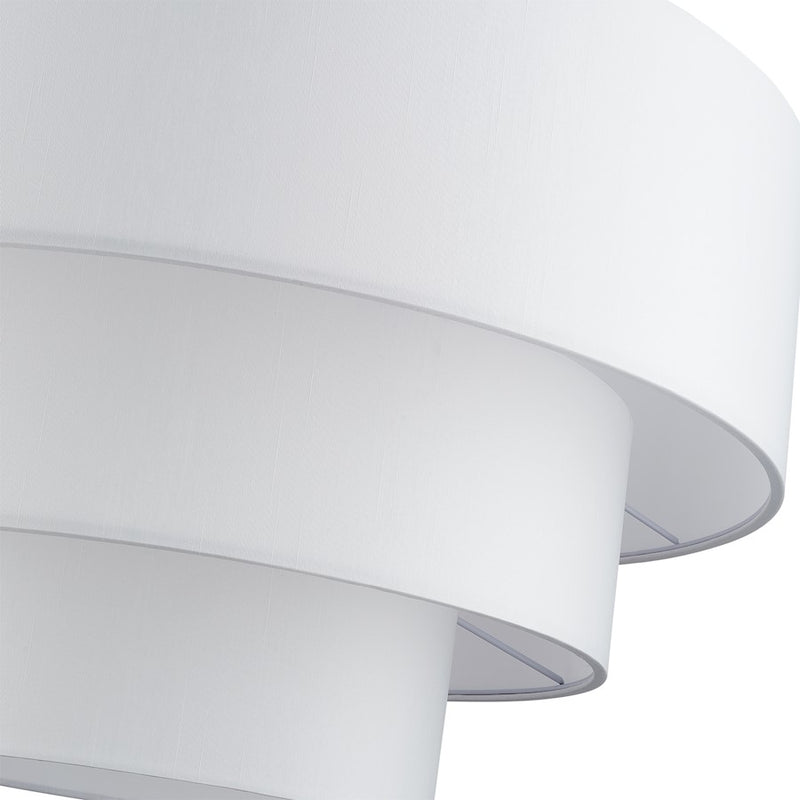 Livex Manorwood 5Lt Med. Pendant Chandelier, Nickel/White/White