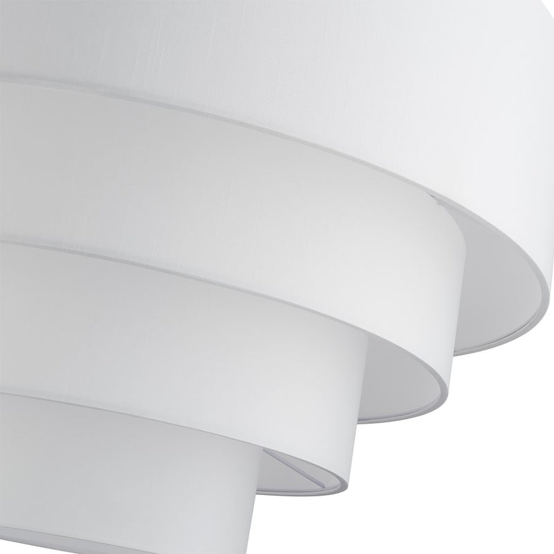 Livex Manorwood 8Lt Large Pendant Chandelier, Nickel/White/White