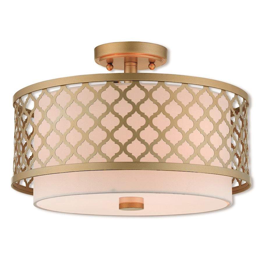 Livex Lighting Aresque 3 Light Flush Mount