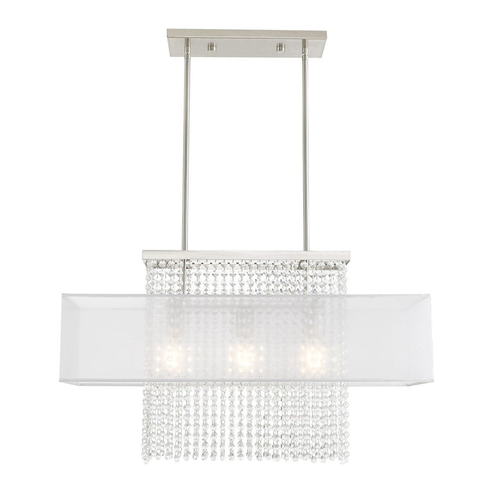 Livex Lighting Bella Vista 3 Light Linear Chandelier