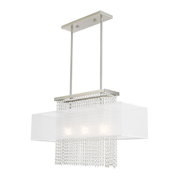 Livex Lighting Bella Vista 3 Light Linear Chandelier