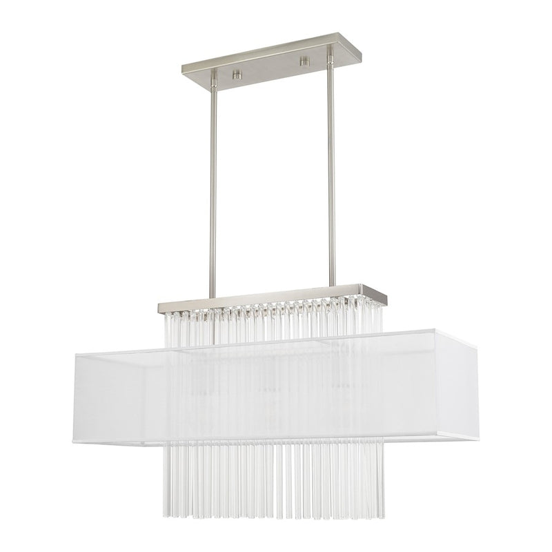Livex Lighting Alexis 3 Light Linear Chandelier