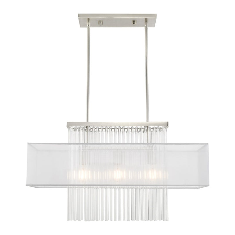 Livex Lighting Alexis 3 Light Linear Chandelier