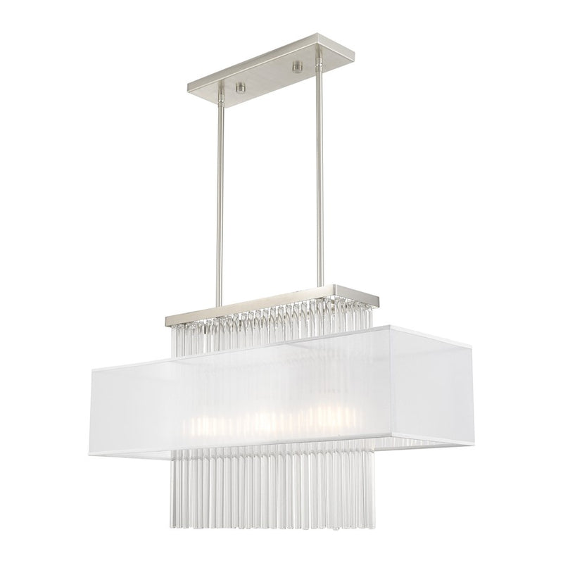 Livex Lighting Alexis 3 Light Linear Chandelier