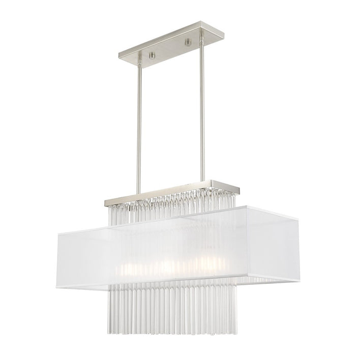 Livex Lighting Alexis 3 Light Linear Chandelier