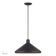 Livex Geneva 1Lt Pendant, Bronze/Brass/Bronze Aluminum/Gold - 41179-07