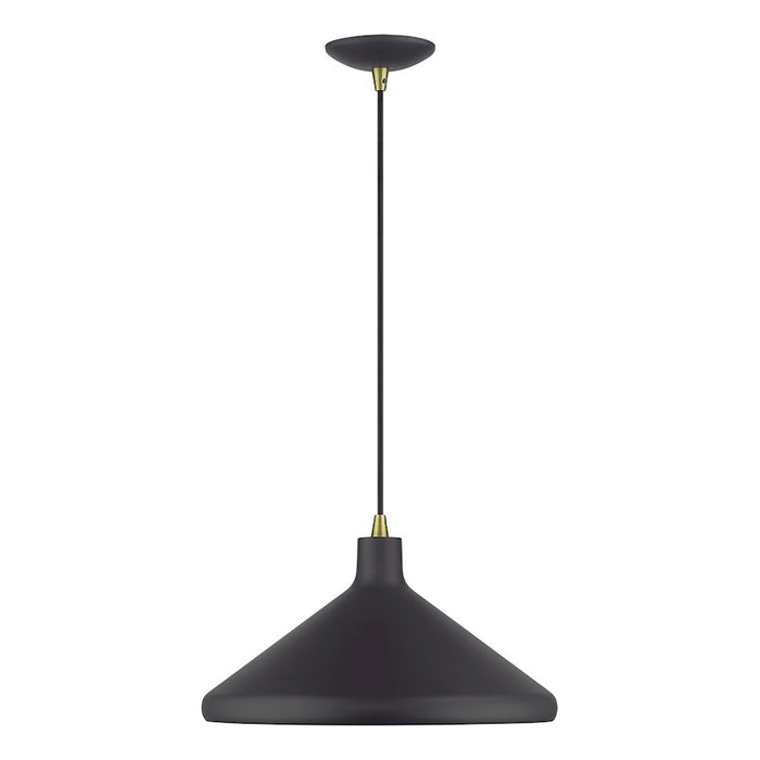 Livex Geneva 1Lt Pendant, Bronze/Brass/Bronze Aluminum/Gold