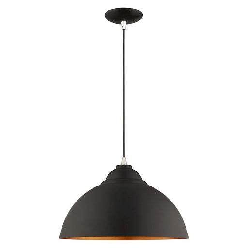 Livex Lighting Urban Metal Dome Shade 1 Light Mini Pendant