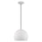 Livex Lighting Metal Shade Smooth Curve 1 Light Mini Pendant