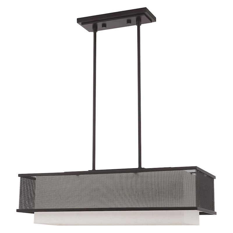 Livex Lighting Braddock 3 Light Linear Chandelier