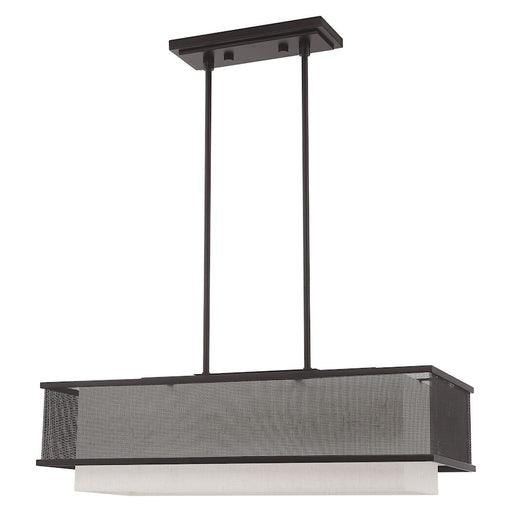 Livex Lighting Braddock 3 Light Linear Chandelier