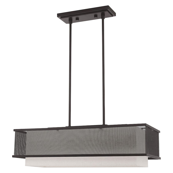 Livex Lighting Braddock 3 Light Linear Chandelier