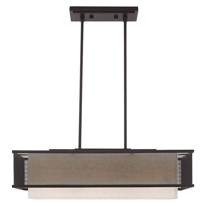 Livex Lighting Braddock 3 Light Linear Chandelier