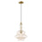 Livex Lighting Art Glass Throwback Style 1 Light Mini Pendant