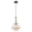 Livex Lighting Art Glass Throwback Style 1 Light Mini Pendant