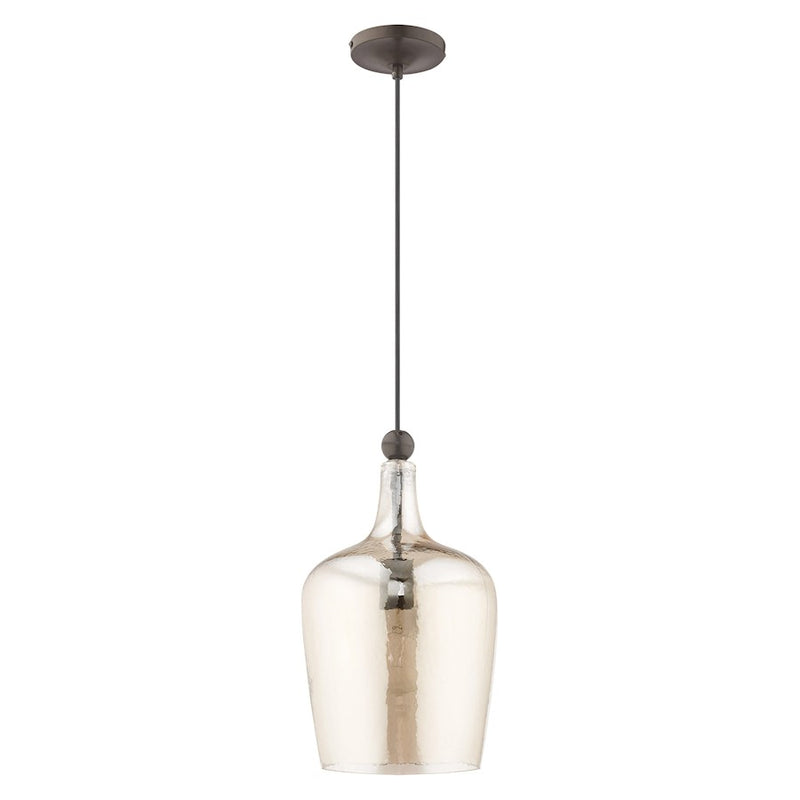 Livex Lighting Art Glass 1 Light Carafe Mini Pendant