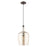 Livex Lighting Art Glass 1 Light Carafe Mini Pendant