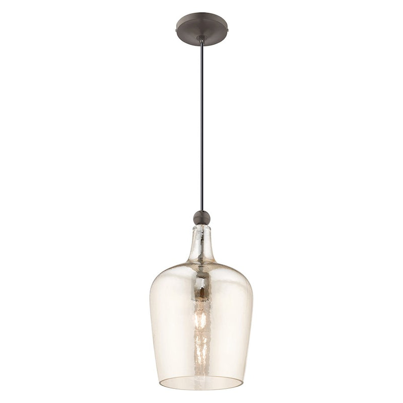 Livex Lighting Art Glass 1 Light Carafe Mini Pendant